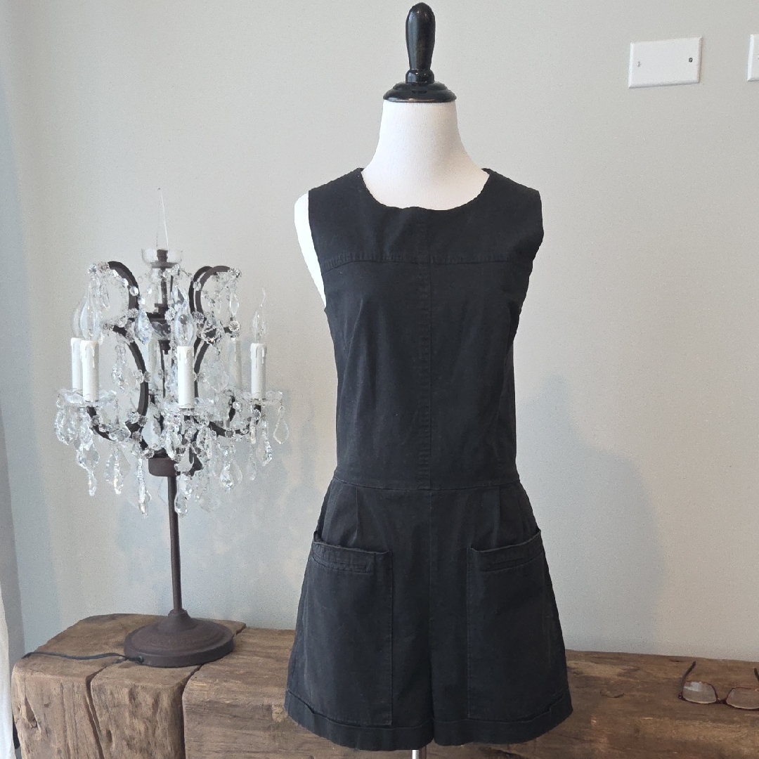 Theory Black Sleeveless Crew Neck Jumper